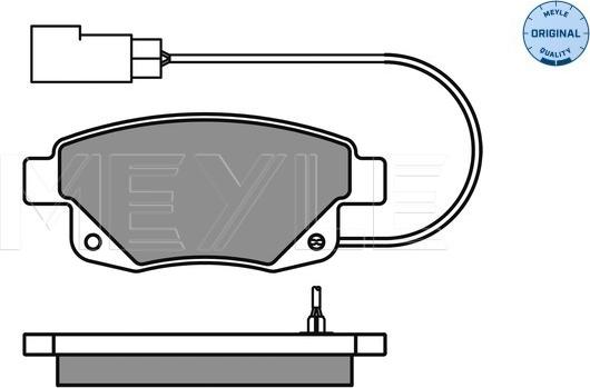 Meyle 025 244 8617/W - Тормозные колодки, дисковые, комплект autospares.lv