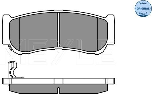 Meyle 025 244 8816/W - Тормозные колодки, дисковые, комплект autospares.lv