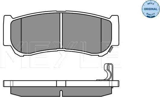 Meyle 025 244 8816/W - Тормозные колодки, дисковые, комплект autospares.lv