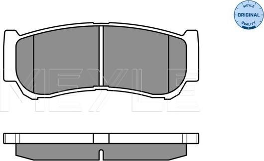 Meyle 025 244 8816/W - Тормозные колодки, дисковые, комплект autospares.lv