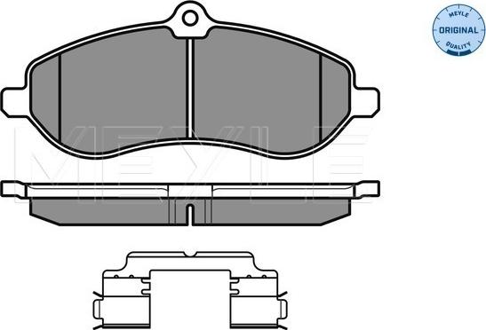 Meyle 025 245 9518/W - Тормозные колодки, дисковые, комплект autospares.lv