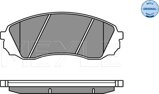 Meyle 025 245 9717/W - Тормозные колодки, дисковые, комплект autospares.lv