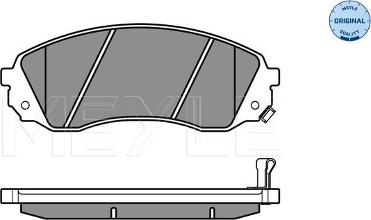 Meyle 025 245 9717/W - Тормозные колодки, дисковые, комплект autospares.lv