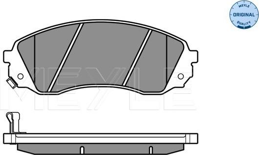 Meyle 025 245 9717/W - Тормозные колодки, дисковые, комплект autospares.lv