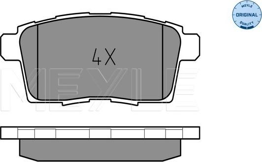 Meyle 025 245 4517 - Тормозные колодки, дисковые, комплект autospares.lv