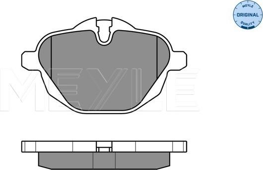 Meyle 025 245 6118 - Тормозные колодки, дисковые, комплект autospares.lv