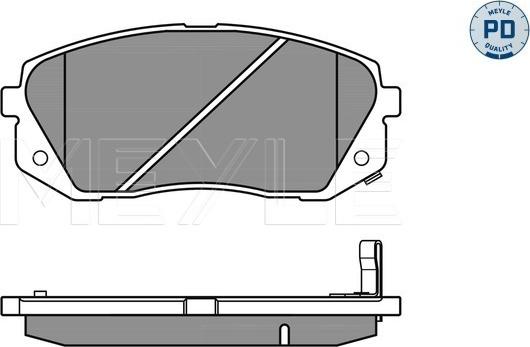 Meyle 025 245 0116/PD - Тормозные колодки, дисковые, комплект autospares.lv