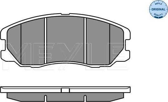 Meyle 025 245 1016/W - Тормозные колодки, дисковые, комплект autospares.lv