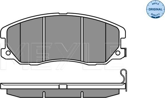 Meyle 025 245 1016/W - Тормозные колодки, дисковые, комплект autospares.lv