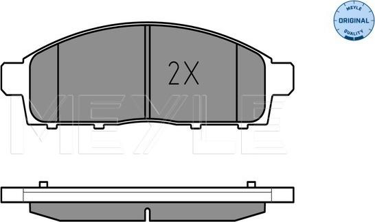 Meyle 025 245 2916/W - Тормозные колодки, дисковые, комплект autospares.lv