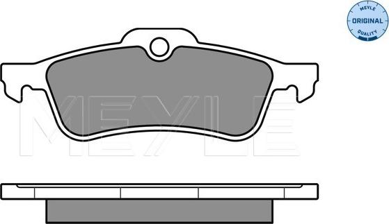 Meyle 025 245 7415/W - Тормозные колодки, дисковые, комплект autospares.lv