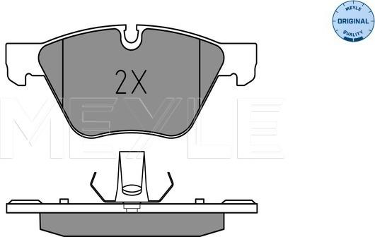 Meyle 025 246 9719 - Тормозные колодки, дисковые, комплект autospares.lv