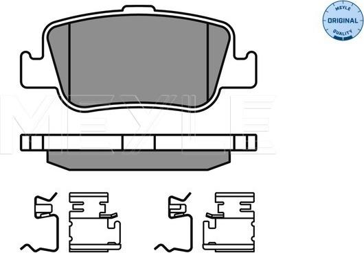 Meyle 025 246 6415/W - Тормозные колодки, дисковые, комплект autospares.lv