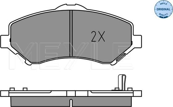 Meyle 025 246 0417 - Тормозные колодки, дисковые, комплект autospares.lv