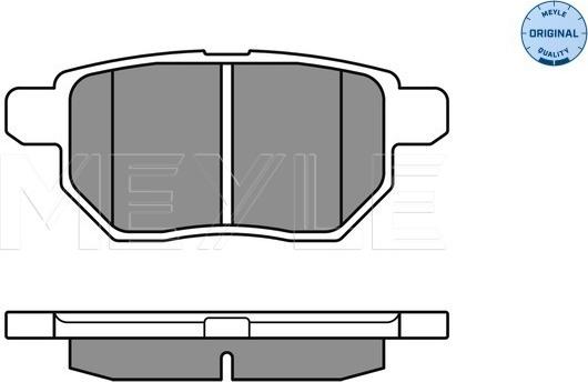 Meyle 025 246 1015/W - Тормозные колодки, дисковые, комплект autospares.lv