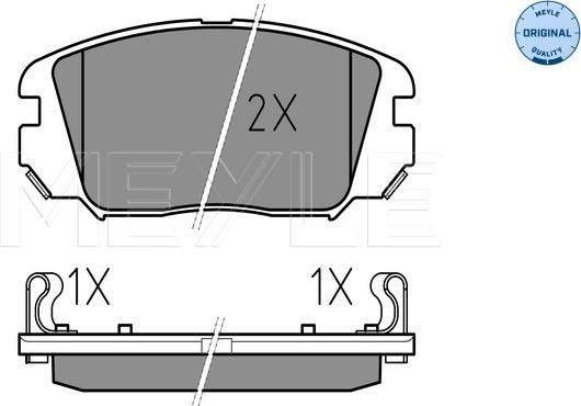 Meyle 025 246 1817/W - Тормозные колодки, дисковые, комплект autospares.lv