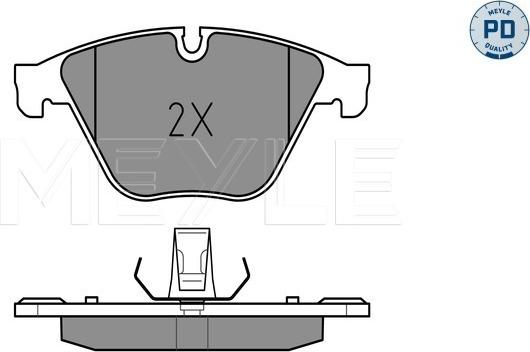 Meyle 025 246 8820/PD - Тормозные колодки, дисковые, комплект autospares.lv