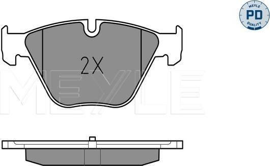 Meyle 025 246 8820/PD - Тормозные колодки, дисковые, комплект autospares.lv