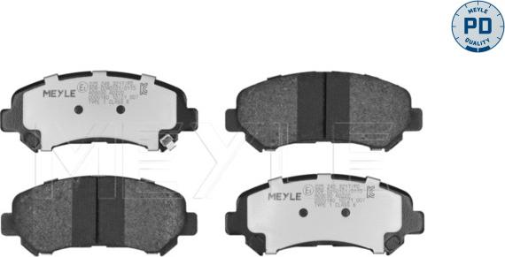 Meyle 025 246 3217/PD - Тормозные колодки, дисковые, комплект autospares.lv