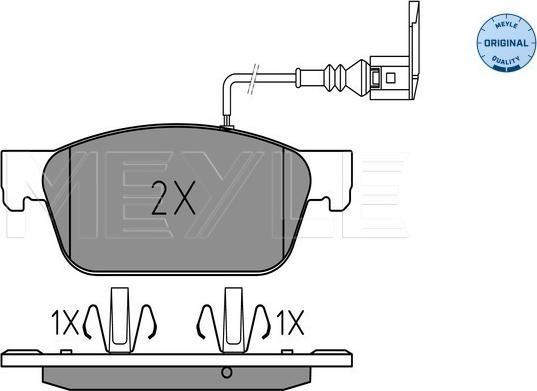 Meyle 025 246 2318/W - Тормозные колодки, дисковые, комплект autospares.lv