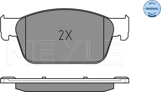 Meyle 025 246 2318/W - Тормозные колодки, дисковые, комплект autospares.lv