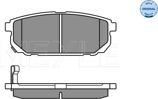 Meyle 025 240 5815/W - Тормозные колодки, дисковые, комплект autospares.lv