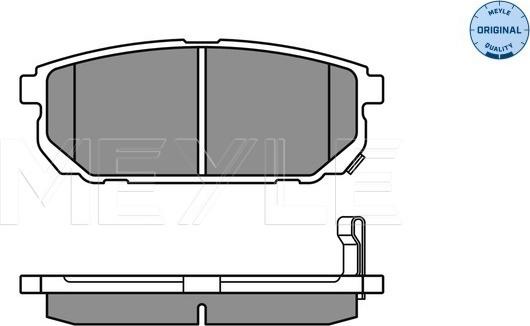 Meyle 025 240 5815/W - Тормозные колодки, дисковые, комплект autospares.lv