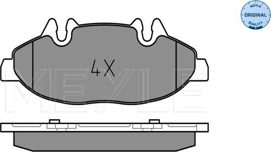 Meyle 025 240 0720 - Тормозные колодки, дисковые, комплект autospares.lv