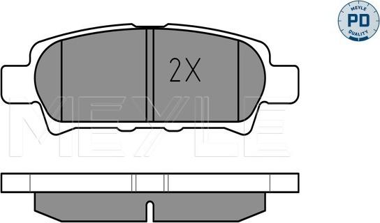 Meyle 025 240 1416/PD - Тормозные колодки, дисковые, комплект autospares.lv