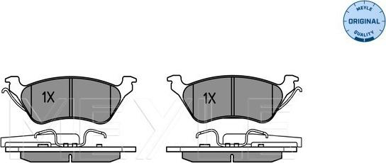 Meyle 025 240 3616/W - Тормозные колодки, дисковые, комплект autospares.lv