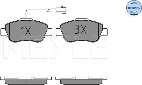 Meyle 025 240 7218 - Тормозные колодки, дисковые, комплект autospares.lv