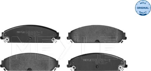 Meyle 025 241 6417/W - Тормозные колодки, дисковые, комплект autospares.lv