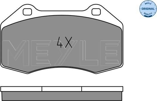 Meyle 025 241 6215 - Тормозные колодки, дисковые, комплект autospares.lv