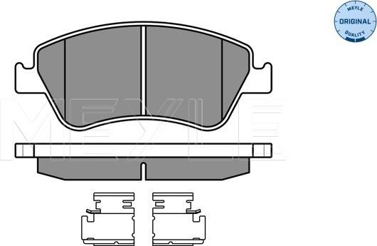 Meyle 025 241 2219/W - Тормозные колодки, дисковые, комплект autospares.lv