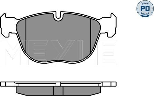 Meyle 025 241 7019/PD - Тормозные колодки, дисковые, комплект autospares.lv