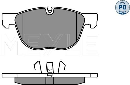 Meyle 025 241 7019/PD - Тормозные колодки, дисковые, комплект autospares.lv