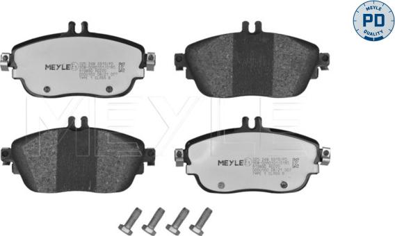 Meyle 025 248 6919/PD - Тормозные колодки, дисковые, комплект autospares.lv