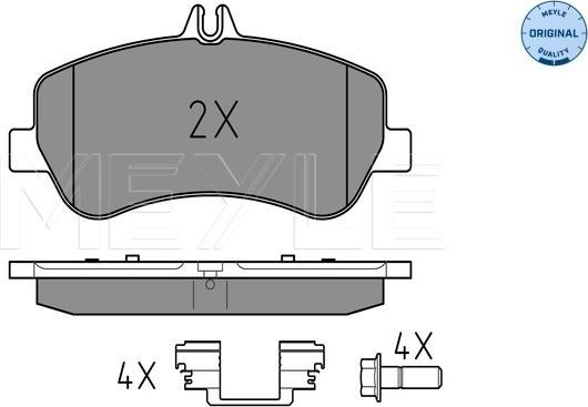 Meyle 025 248 6720 - Тормозные колодки, дисковые, комплект autospares.lv