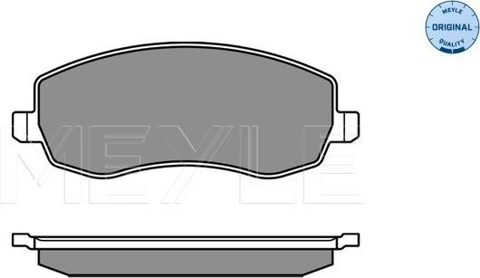 Meyle 025 248 3919/W - Тормозные колодки, дисковые, комплект autospares.lv