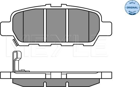 Meyle 025 248 7113/W - Тормозные колодки, дисковые, комплект autospares.lv