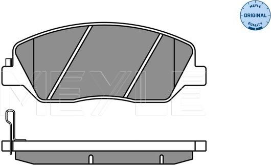 Meyle 025 243 5117/W - Тормозные колодки, дисковые, комплект autospares.lv