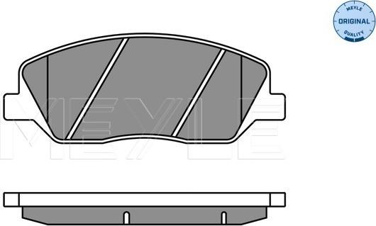 Meyle 025 243 5117/W - Тормозные колодки, дисковые, комплект autospares.lv