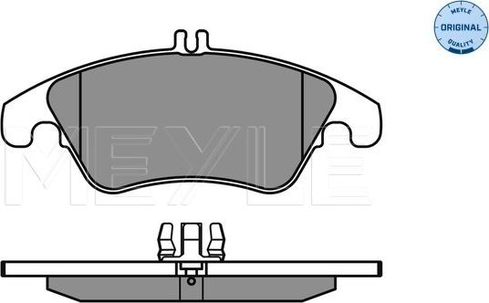 Meyle 025 243 1019 - Тормозные колодки, дисковые, комплект autospares.lv