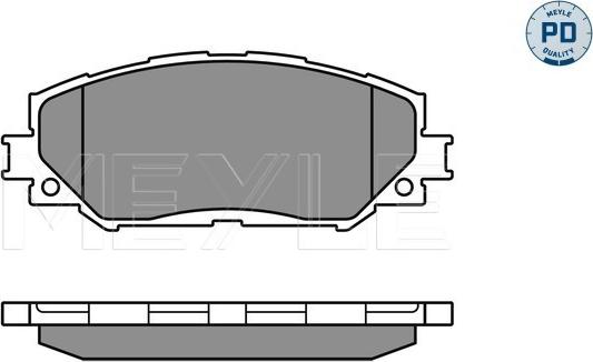 Meyle 025 243 3617/PD - Тормозные колодки, дисковые, комплект autospares.lv