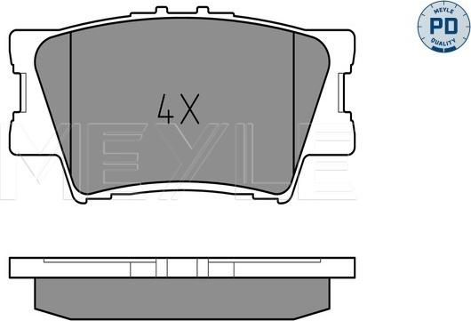 Meyle 025 243 3815/PD - Тормозные колодки, дисковые, комплект autospares.lv