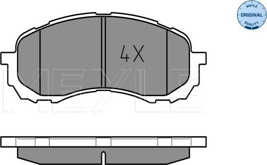 Meyle 025 243 7217/W - Тормозные колодки, дисковые, комплект autospares.lv