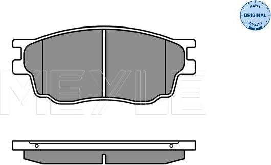 Meyle 025 242 4616/W - Тормозные колодки, дисковые, комплект autospares.lv