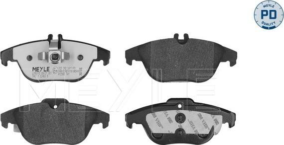 Meyle 025 242 5317/PD - Тормозные колодки, дисковые, комплект autospares.lv