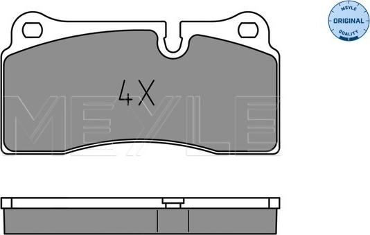 Meyle 025 242 6118 - Тормозные колодки, дисковые, комплект autospares.lv