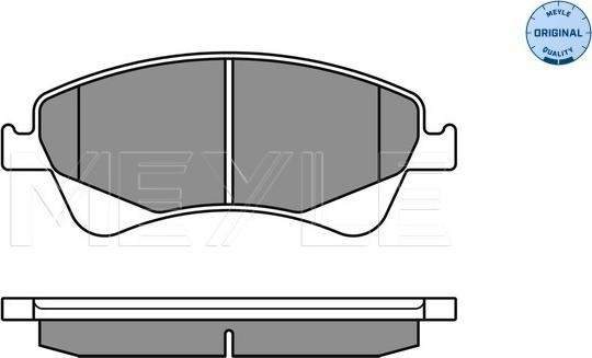 Meyle 025 242 0419/W - Тормозные колодки, дисковые, комплект autospares.lv